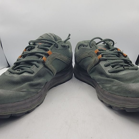 Topo Athletic Terraventure 3 Mens Size 11 Dark Green Orange Trail Running Shoes